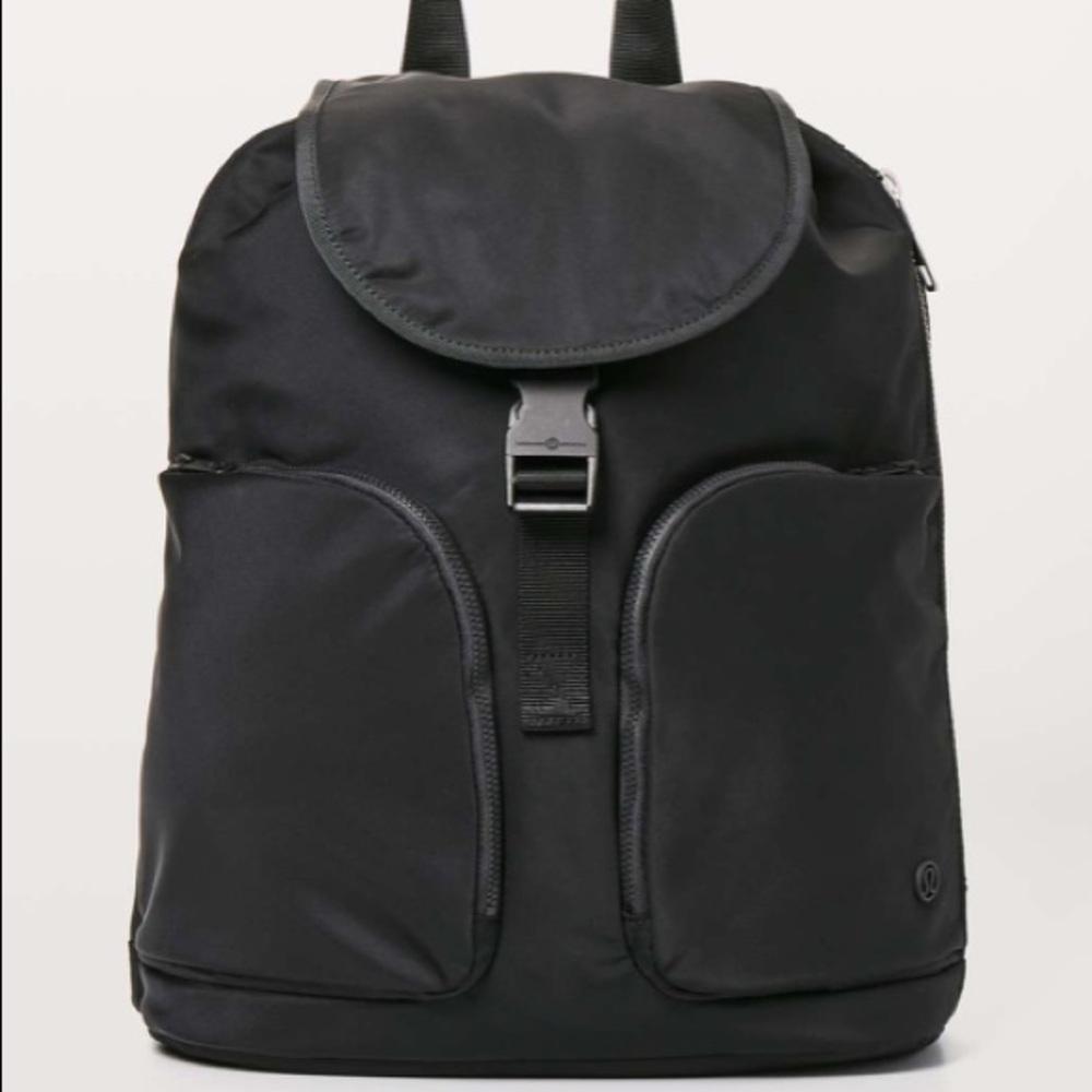 lululemon athletica Black Nylon Everyday Backpack